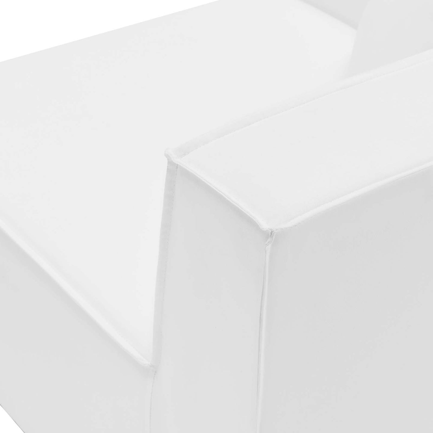 Saybrook Outdoor Patio Upholstered 8-Piece Sectional Sofa, Fabric, White, 19936