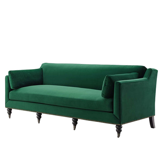 Windsor Performance Velvet Sofa, Velvet, Green, 19950