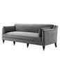Windsor Performance Velvet Sofa, Velvet, Grey Gray, 19951