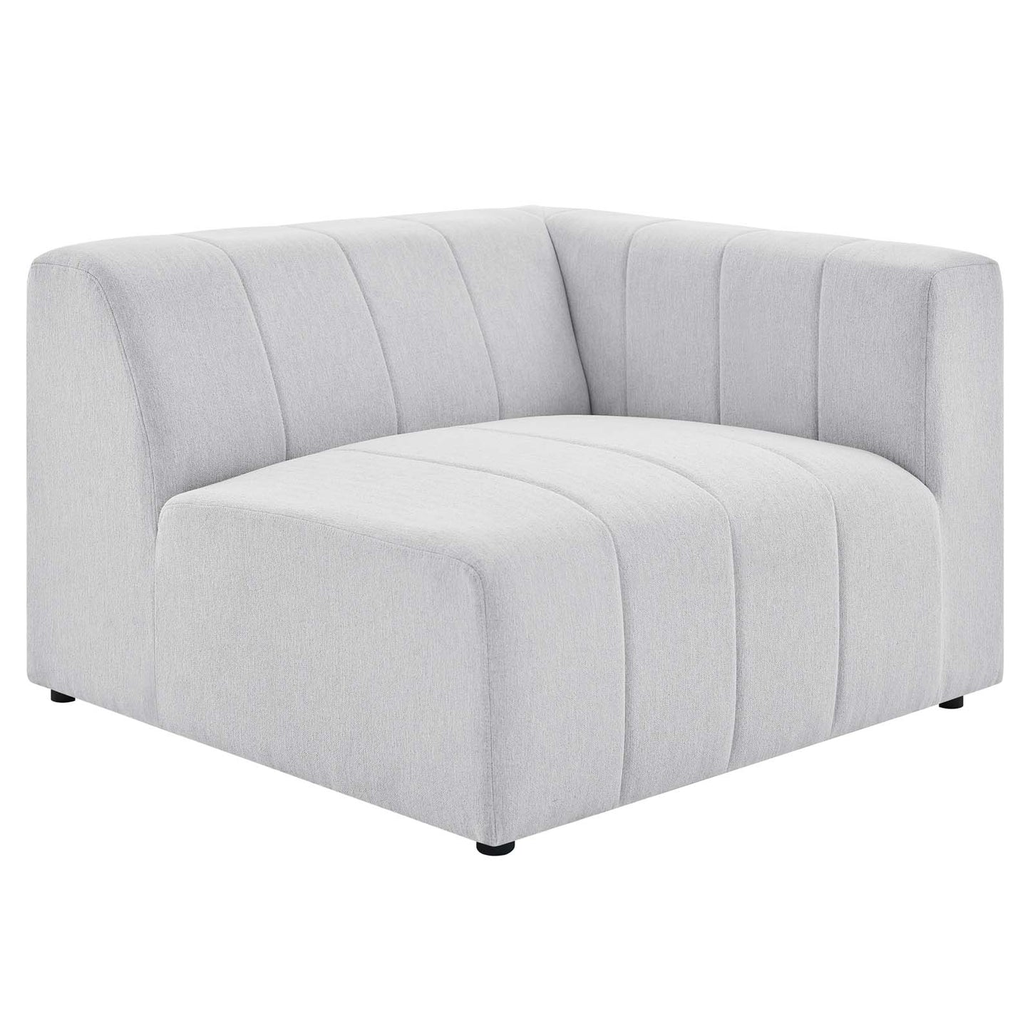 Bartlett Upholstered Fabric Right-Arm Chair, Fabric, Ivory White, 19952