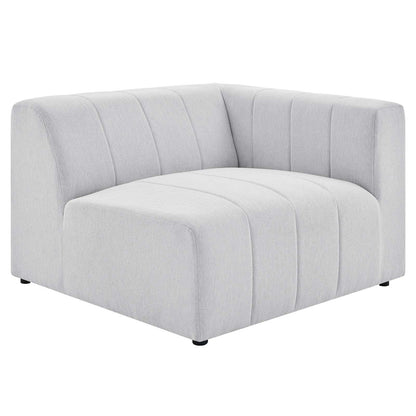 Bartlett Upholstered Fabric Right-Arm Chair, Fabric, Ivory White, 19952