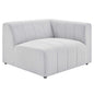 Bartlett Upholstered Fabric Right-Arm Chair, Fabric, Ivory White, 19952