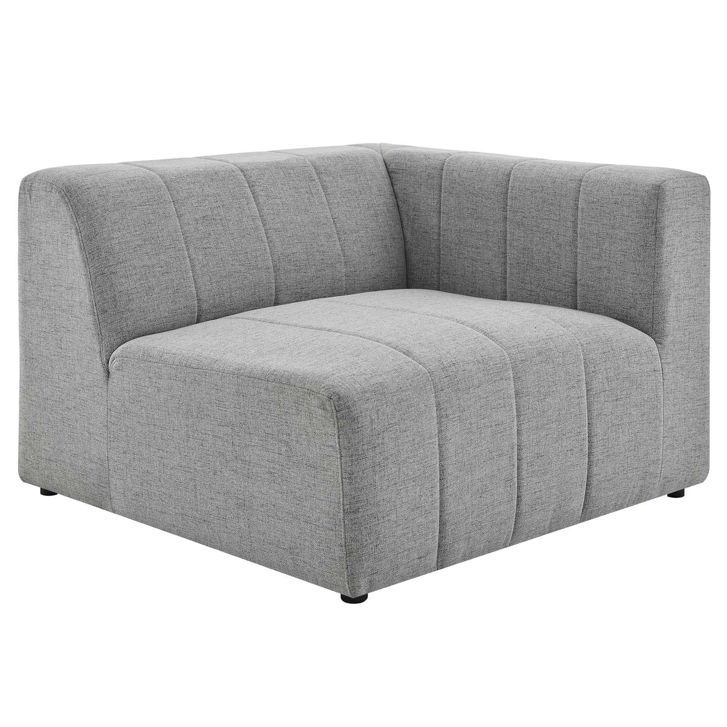 Bartlett Upholstered Fabric Right-Arm Chair, Fabric, Light Grey Gray, 19953