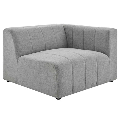 Bartlett Upholstered Fabric Right-Arm Chair, Fabric, Light Grey Gray, 19953