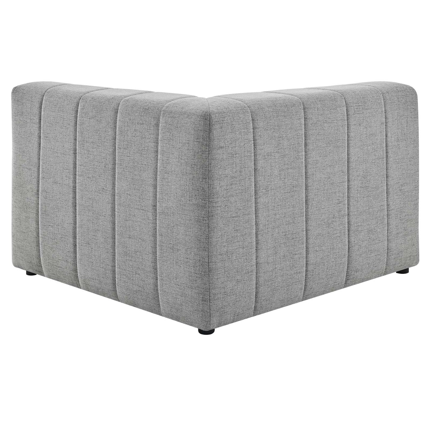 Bartlett Upholstered Fabric Right-Arm Chair, Fabric, Light Grey Gray, 19953