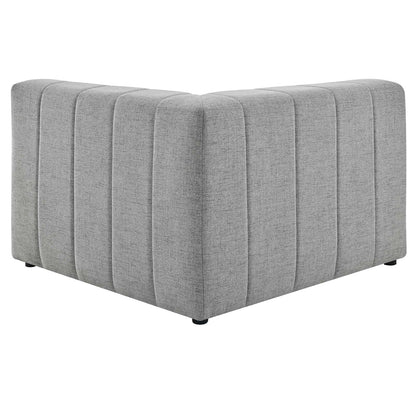 Bartlett Upholstered Fabric Right-Arm Chair, Fabric, Light Grey Gray, 19953