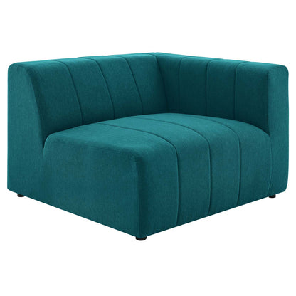 Bartlett Upholstered Fabric Right-Arm Chair, Fabric, Teal Blue, 19954