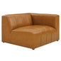 Bartlett Vegan Leather Right-Arm Chair, Faux Vegan Leather, Tan, 19955
