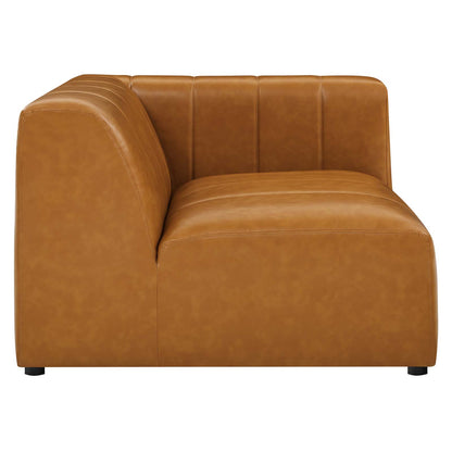 Bartlett Vegan Leather Right-Arm Chair, Faux Vegan Leather, Tan, 19955