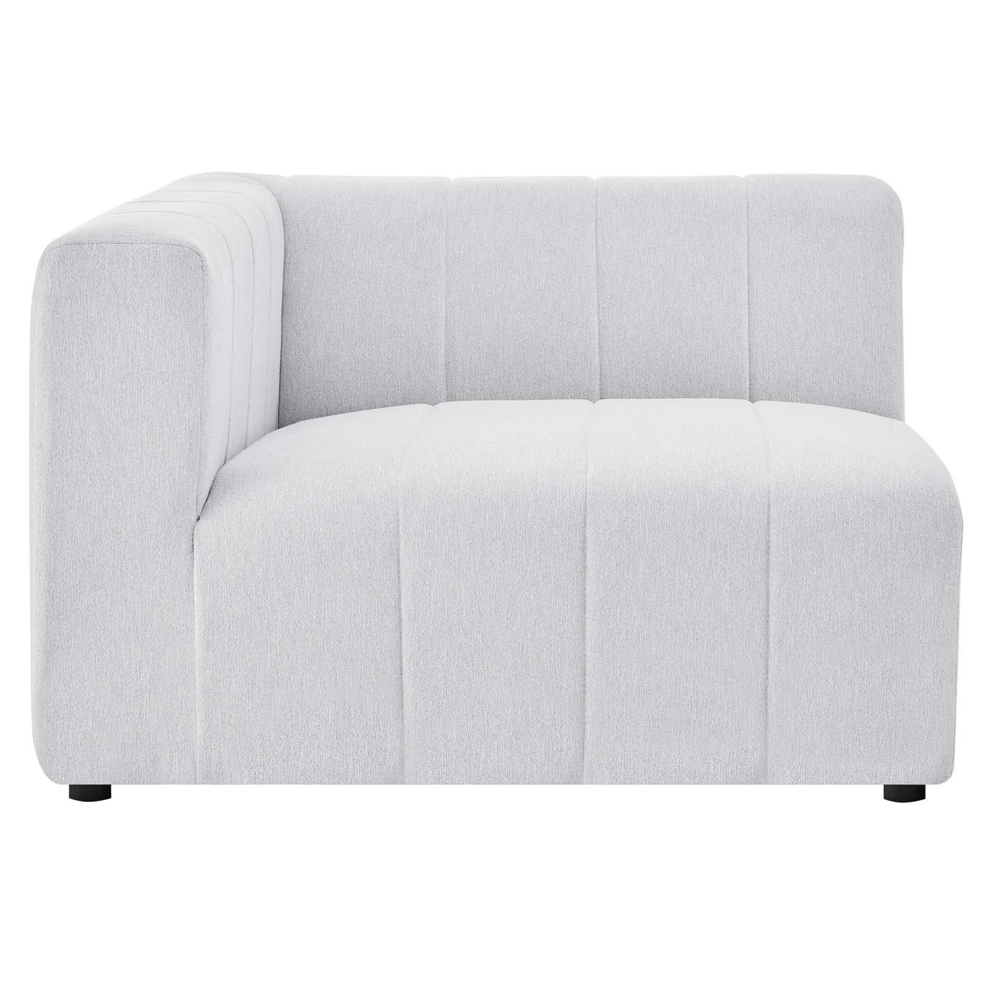 Bartlett Upholstered Fabric Left-Arm Chair, Fabric, Ivory White, 19956