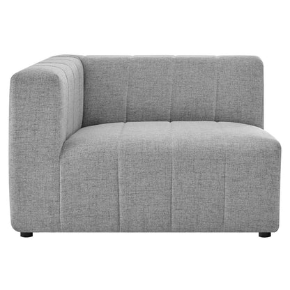Bartlett Upholstered Fabric Left-Arm Chair, Fabric, Light Grey Gray, 19957