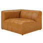 Bartlett Vegan Leather Left-Arm Chair, Faux Vegan Leather, Tan, 19959
