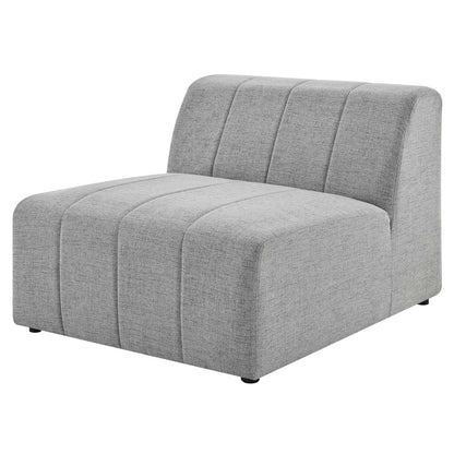Bartlett Upholstered Fabric Armless Chair, Fabric, Light Grey Gray, 19961