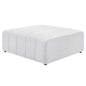 Bartlett Upholstered Fabric Ottoman, Fabric, Ivory White, 19964