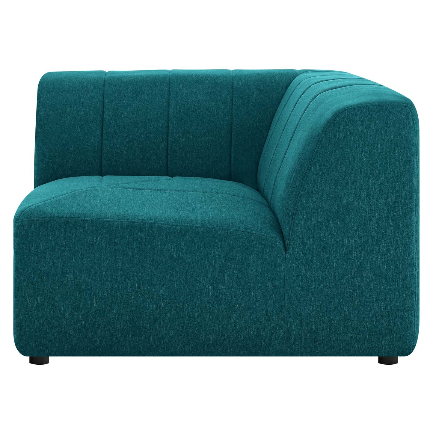 Bartlett Upholstered Fabric Corner Chair, Fabric, Teal Blue, 19970