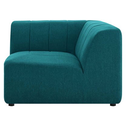 Bartlett Upholstered Fabric Corner Chair, Fabric, Teal Blue, 19970