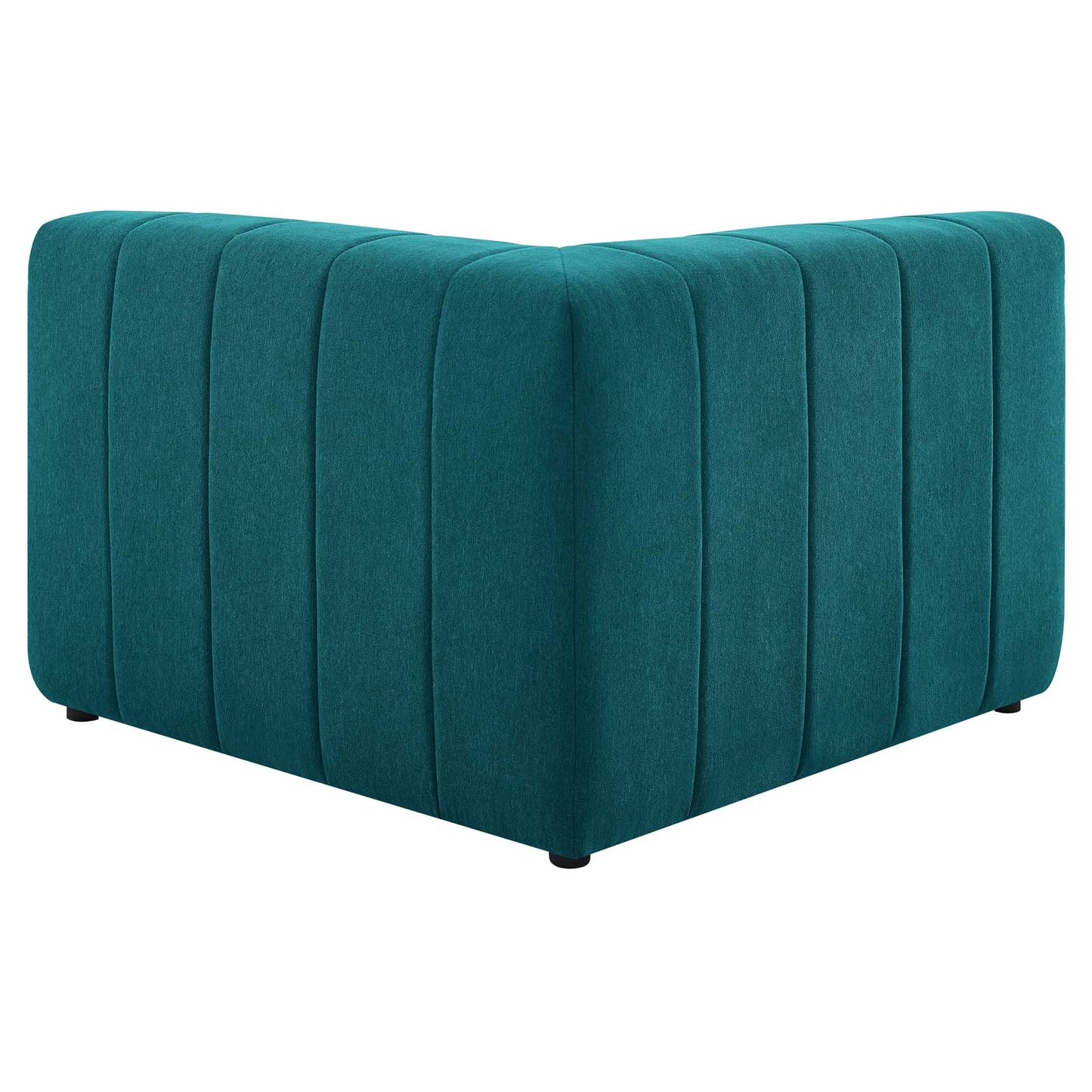 Bartlett Upholstered Fabric Corner Chair, Fabric, Teal Blue, 19970