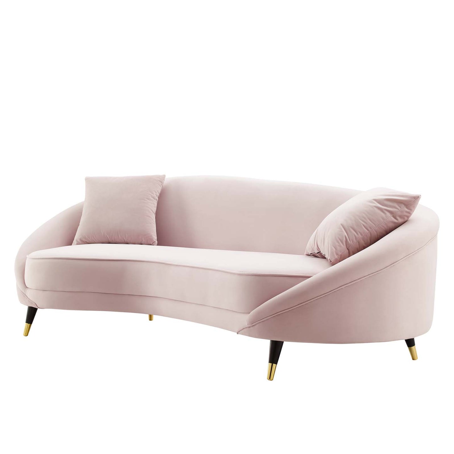 Echo Performance Velvet Sofa, Velvet, Pink, 19975