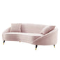 Echo Performance Velvet Sofa, Velvet, Pink, 19975