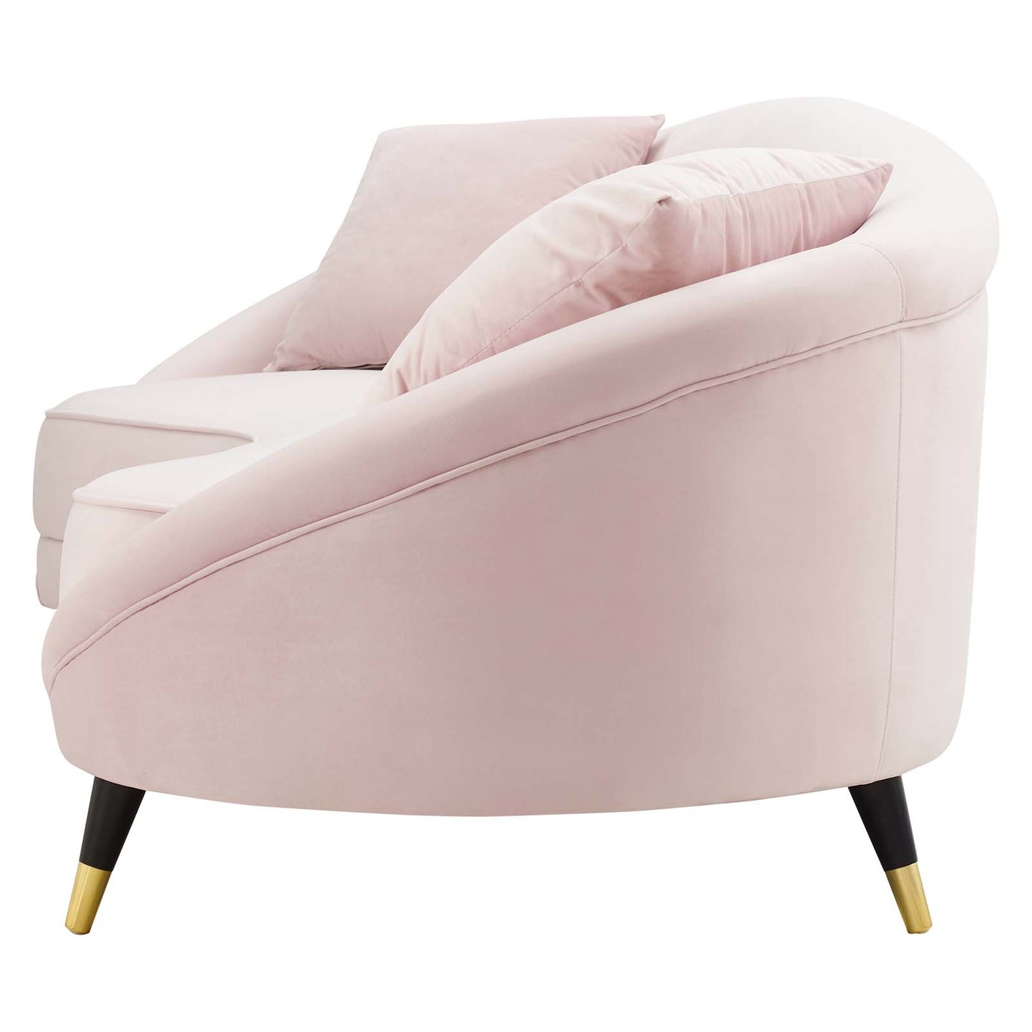 Echo Performance Velvet Sofa, Velvet, Pink, 19975