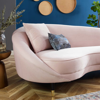 Echo Performance Velvet Sofa, Velvet, Pink, 19975
