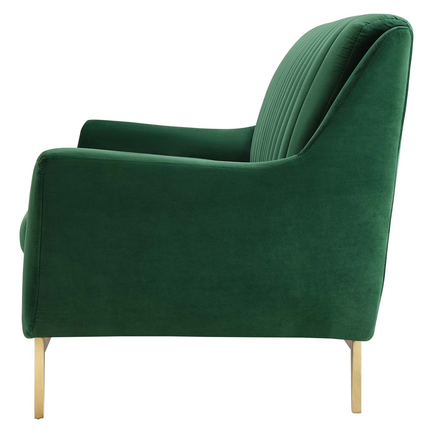 Winsome Channel Tufted Performance Velvet Sofa, Velvet, Green, 19983