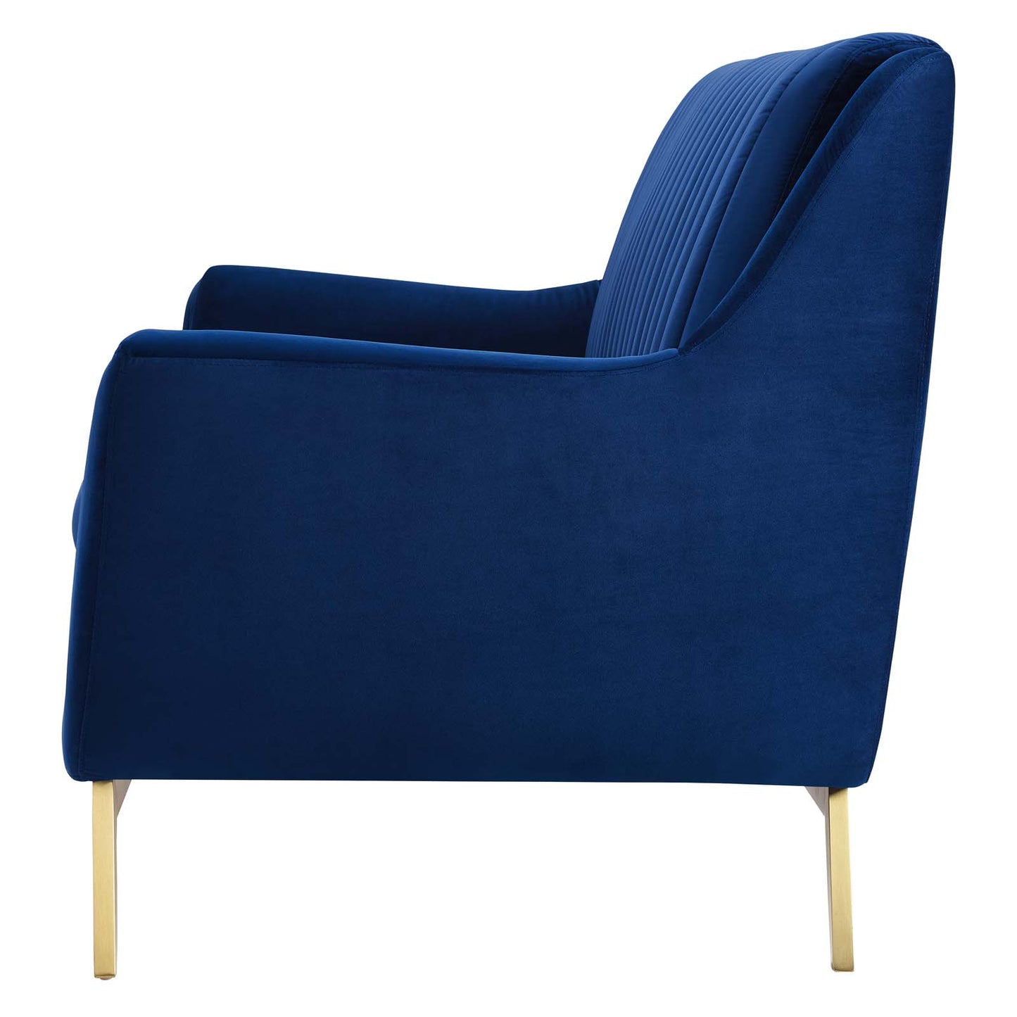 Winsome Channel Tufted Performance Velvet Sofa, Velvet, Blue Navy, 19985