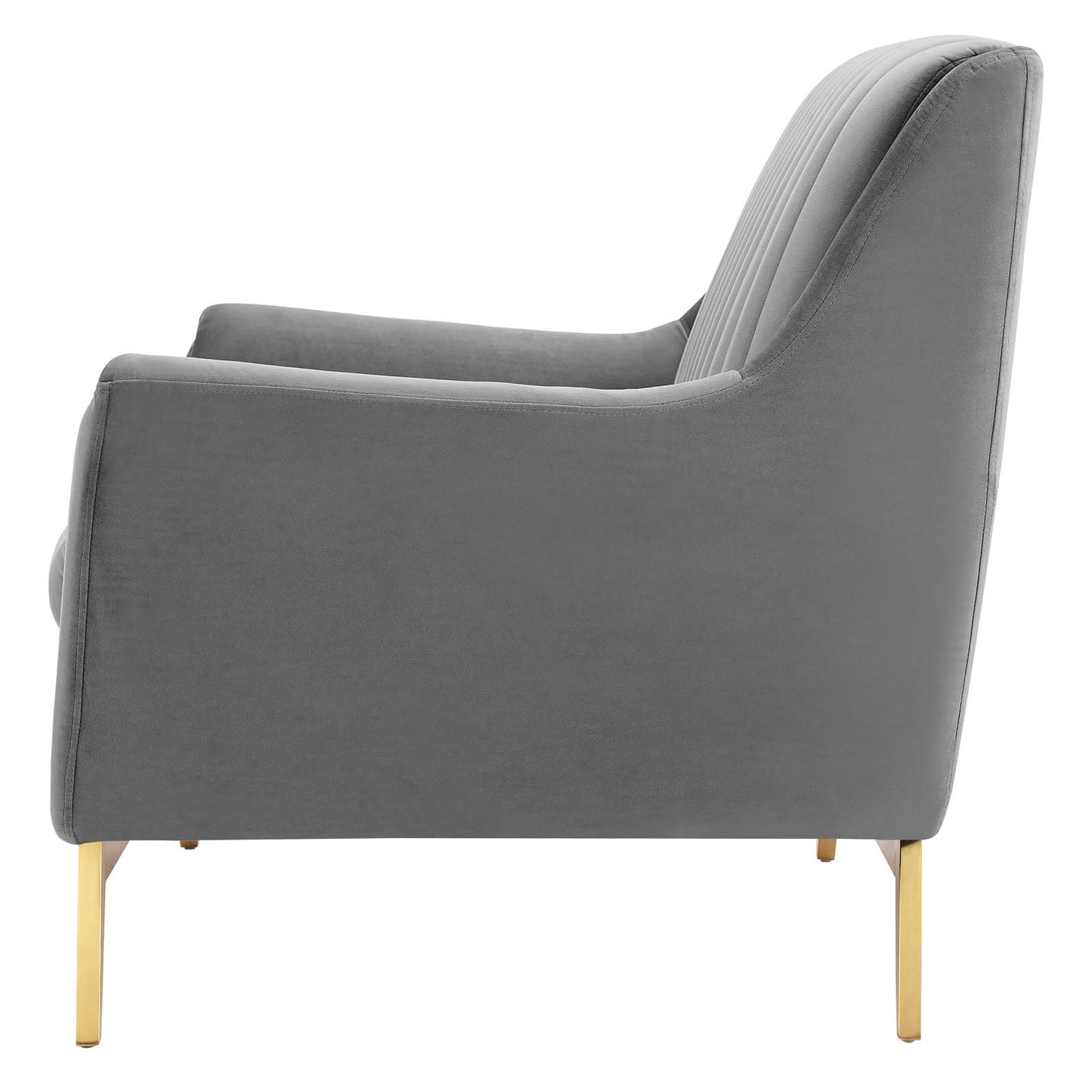 Winsome Channel Tufted Performance Velvet Loveseat, Velvet, Grey Gray, 19987