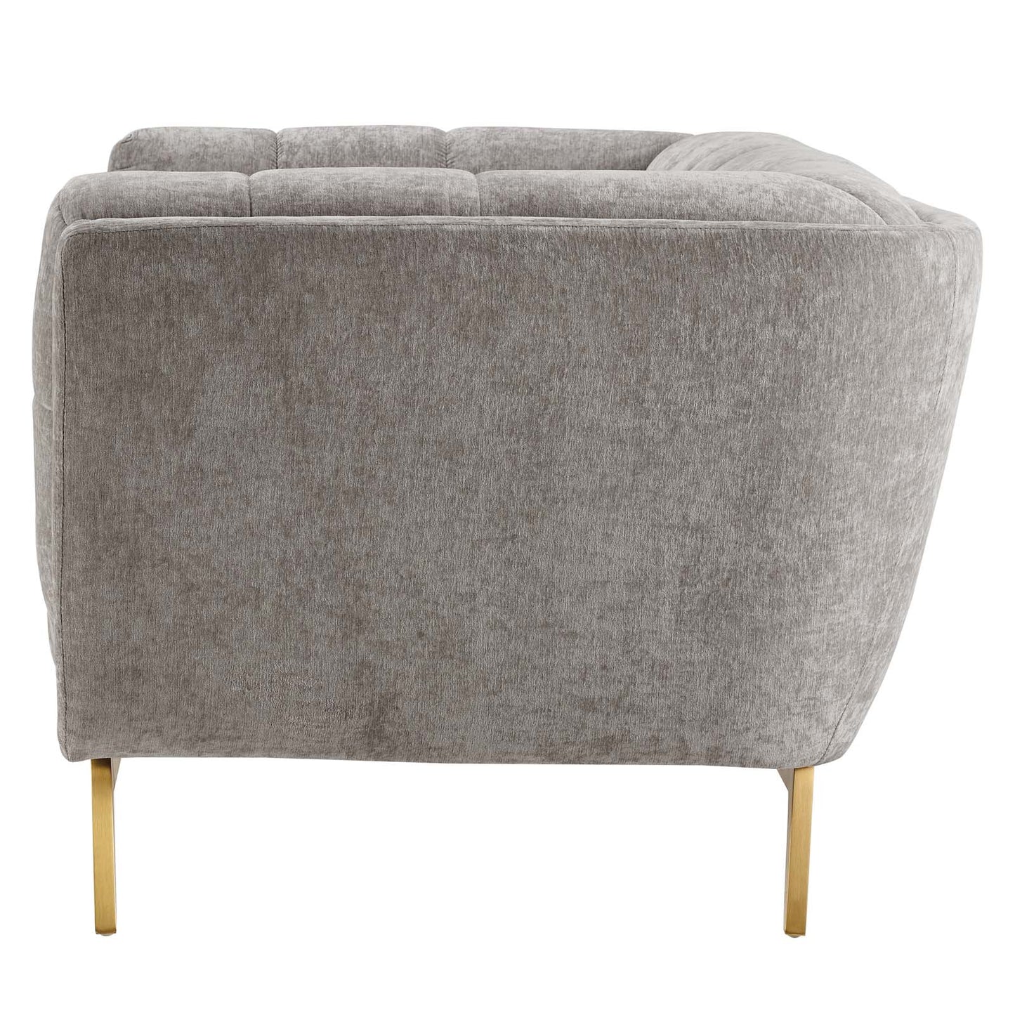 Bestow Crushed Performance Velvet Loveseat, Velvet, Light Grey Gray, 19995