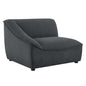 Comprise Left-Arm Sectional Sofa Chair, Fabric, Dark Grey Gray, 20001