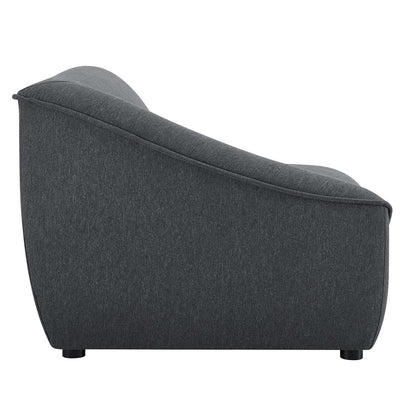 Comprise Left-Arm Sectional Sofa Chair, Fabric, Dark Grey Gray, 20001