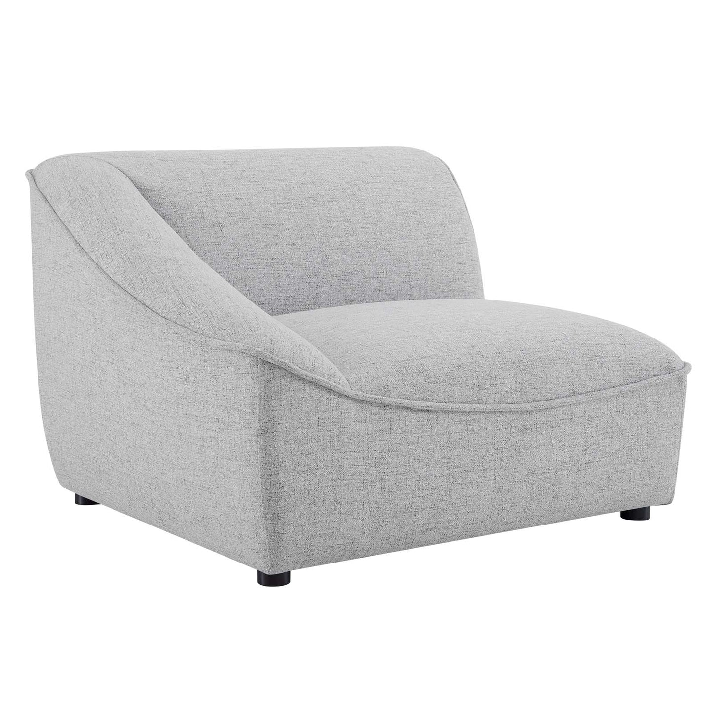 Comprise Left-Arm Sectional Sofa Chair, Fabric, Light Grey Gray, 20002
