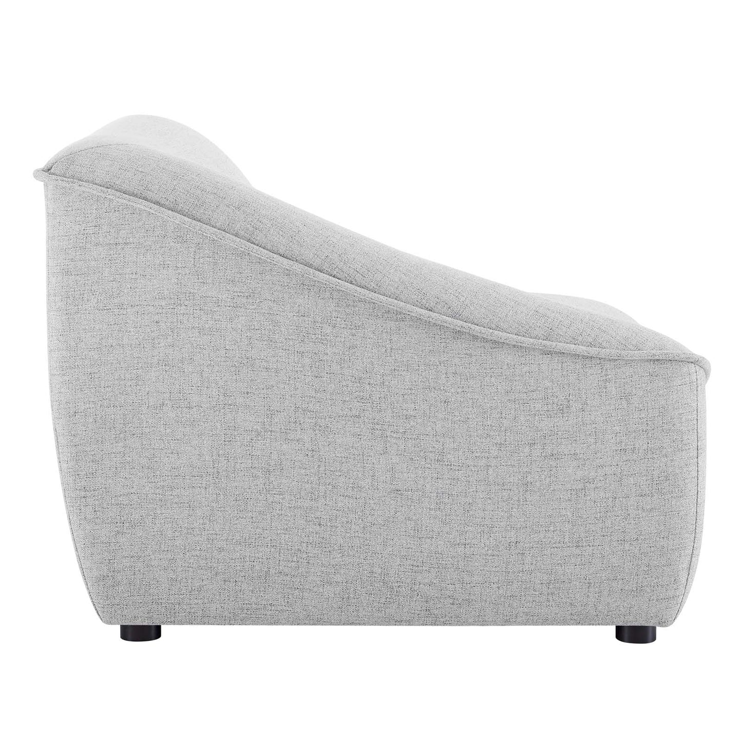 Comprise Left-Arm Sectional Sofa Chair, Fabric, Light Grey Gray, 20002