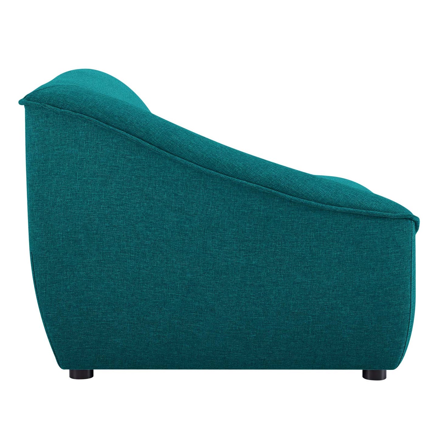 Comprise Left-Arm Sectional Sofa Chair, Fabric, Teal Blue, 20003