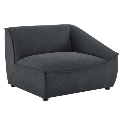 Comprise Right-Arm Sectional Sofa Chair, Fabric, Dark Grey Gray, 20004