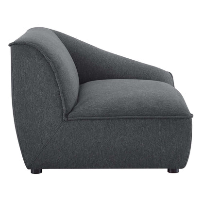 Comprise Right-Arm Sectional Sofa Chair, Fabric, Dark Grey Gray, 20004
