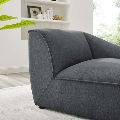 Comprise Right-Arm Sectional Sofa Chair, Fabric, Dark Grey Gray, 20004