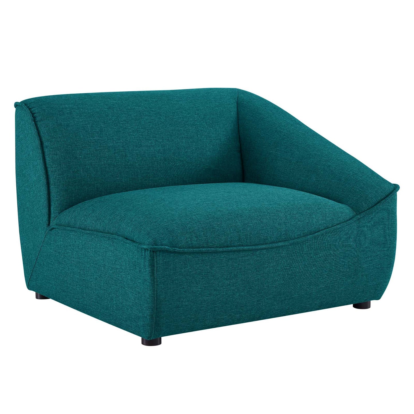 Comprise Right-Arm Sectional Sofa Chair, Fabric, Teal Blue, 20006
