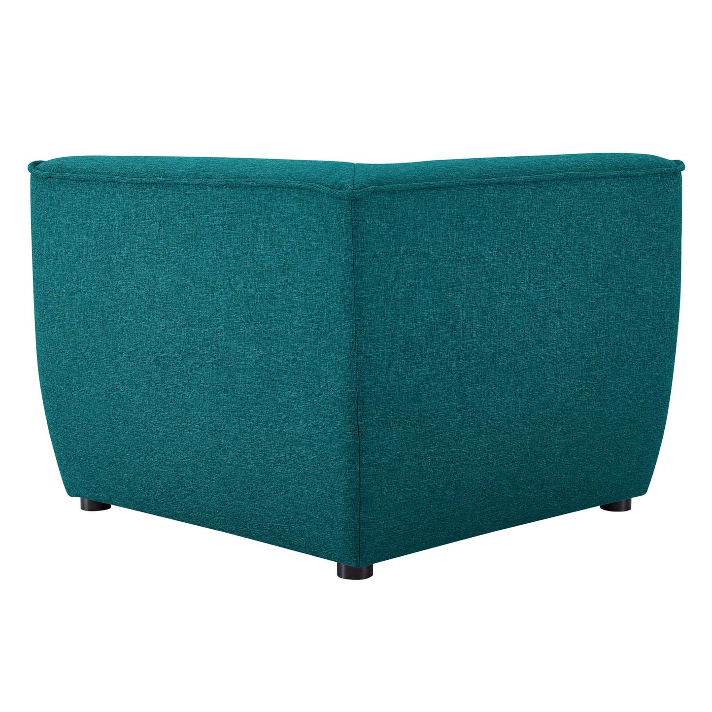 Comprise Corner Sectional Sofa Chair, Fabric, Teal Blue, 20009