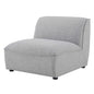 Comprise Armless Chair, Fabric, Light Grey Gray, 20011