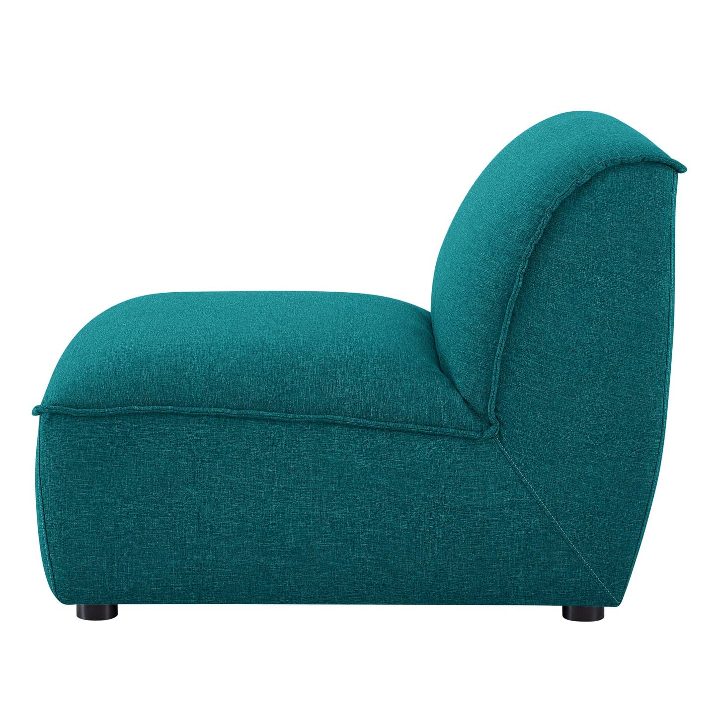 Comprise Armless Chair, Fabric, Teal Blue, 20012