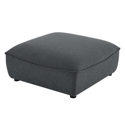 Comprise Sectional Sofa Ottoman, Fabric, Dark Grey Gray, 20013