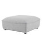 Comprise Sectional Sofa Ottoman, Fabric, Light Grey Gray, 20014
