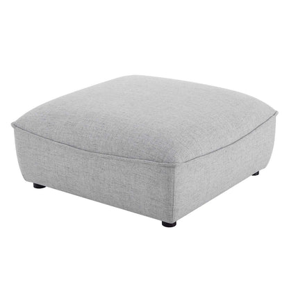Comprise Sectional Sofa Ottoman, Fabric, Light Grey Gray, 20014