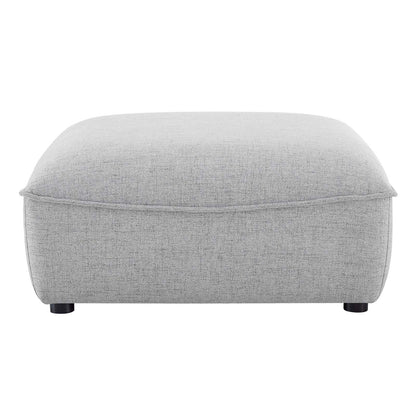 Comprise Sectional Sofa Ottoman, Fabric, Light Grey Gray, 20014