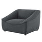 Comprise Armchair, Fabric, Dark Grey Gray, 20016