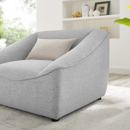 Comprise Armchair, Fabric, Light Grey Gray, 20017