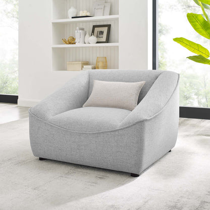 Comprise Armchair, Fabric, Light Grey Gray, 20017