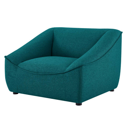 Comprise Armchair, Fabric, Teal Blue, 20018