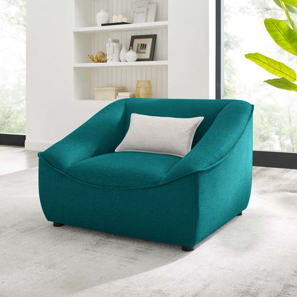 Comprise Armchair, Fabric, Teal Blue, 20018